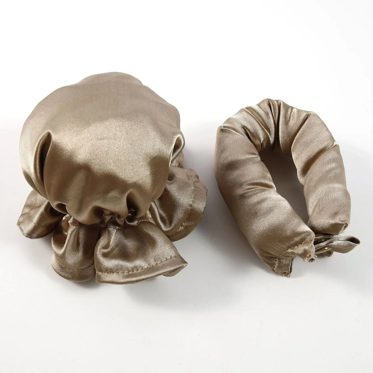 Heatless Hair Curler – Foam Silk Curling Rod Headband Set Heatless Hair Curler SWANS Beige