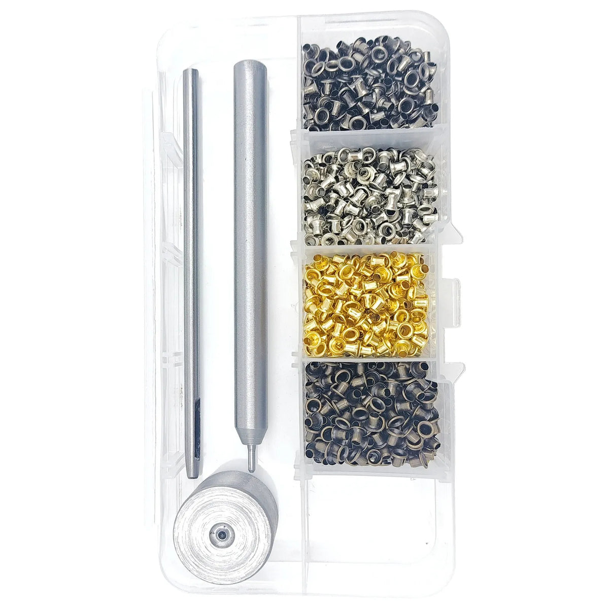 Mini Brass Grommet Eyelets Kit 2mm – 800 Sets + Setting Tools Grommet Eyelet Kit SWANS