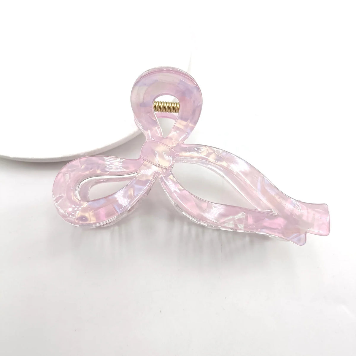 Women's Bow Hair Claw Clip – Acetate Luxury Headdress Bow Hair Claw Clip SWANS Purple