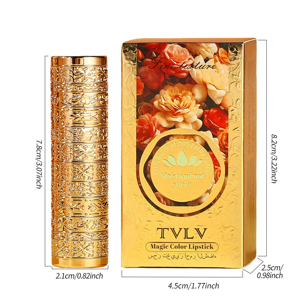 TVLV Crystal Color-Changing Petal Lipstick – Moisturizing Lip Balm Color-Changing Lipstick SWANS