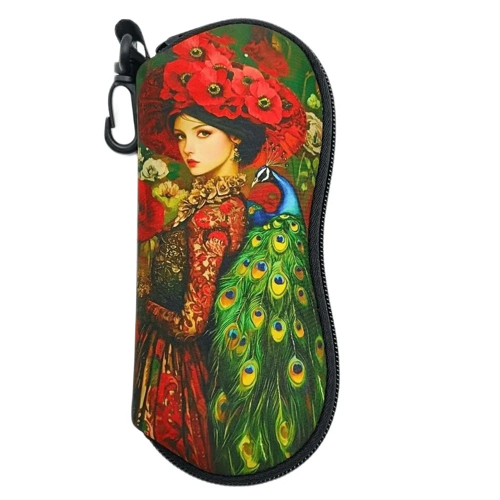 Leather Hanging Eyeglass Case – Portable Sunglasses Pouch Eyeglass Case SWANS 1