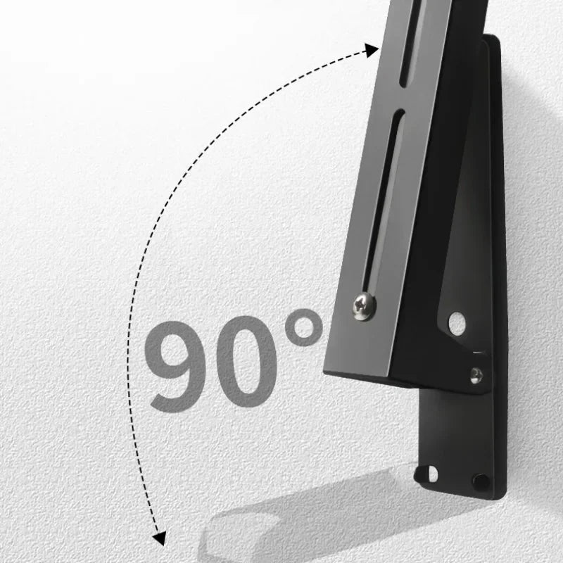 Stainless Steel Foldable Microwave Shelf Rack – Adjustable Wall Mount Kitchen Shelf Rack SWANS