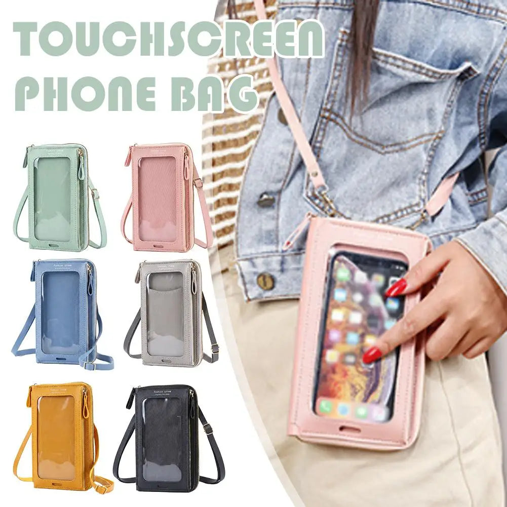 Women's Touchscreen Crossbody Phone Bag – Anti-Theft Mini Wallet Crossbody Phone Bag SWANS