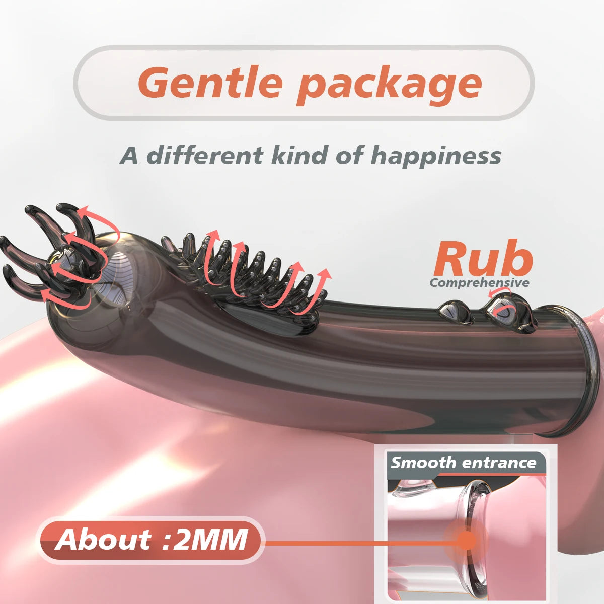 Men's TPE Sleeve Extender & Performance Ring | Body-Safe Intimate Sleeve Extender SWANS