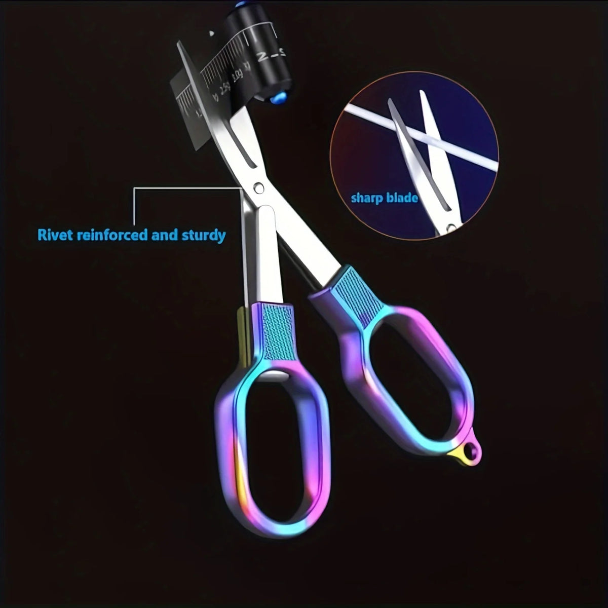 SWANS Folding Scissors – Rainbow Stainless Steel Travel Scissors Folding Scissors SWANS
