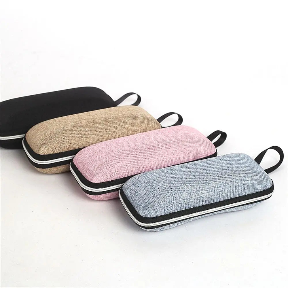 Vintage Zipper Portable Eyeglasses Case – Hard EVA Glasses Box Eyeglasses Case SWANS