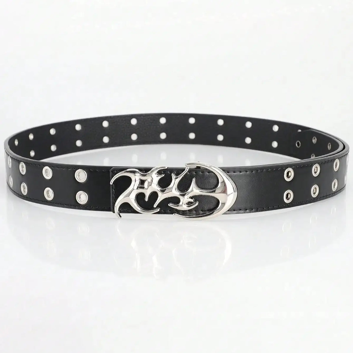 Y2K Hollow Punk Belt – Unisex Metal & PU Fashion Belt Fashion Belt SWANS