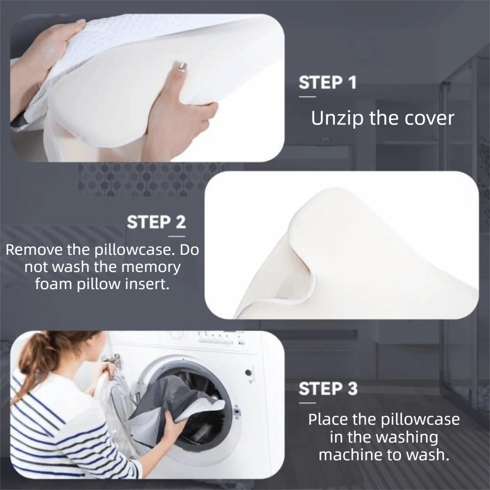 SWANS Cooling Cervical Pillowcase – Breathable Moisture-Wicking Cooling Pillowcase SWANS