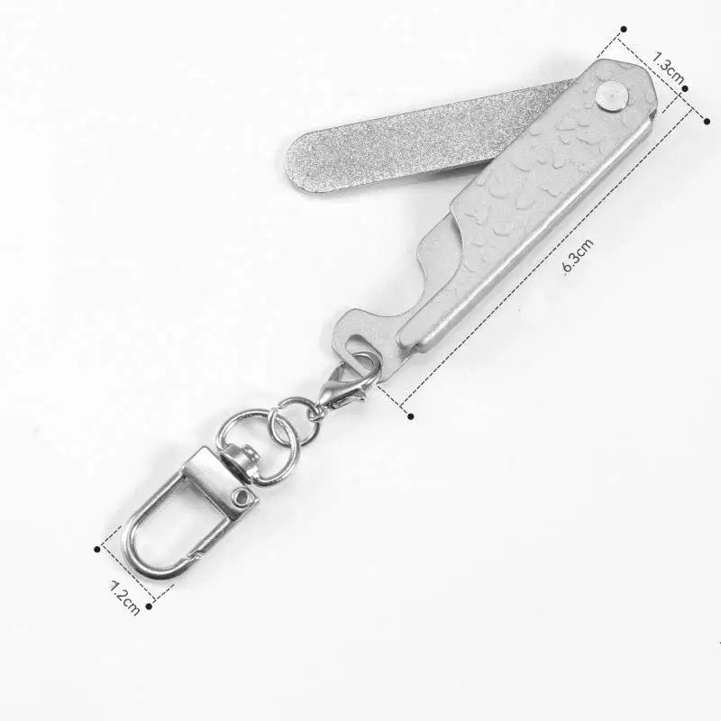 YOVIP Folding Stainless Steel Nail File – Portable Nail Tool Nail File SWANS A2