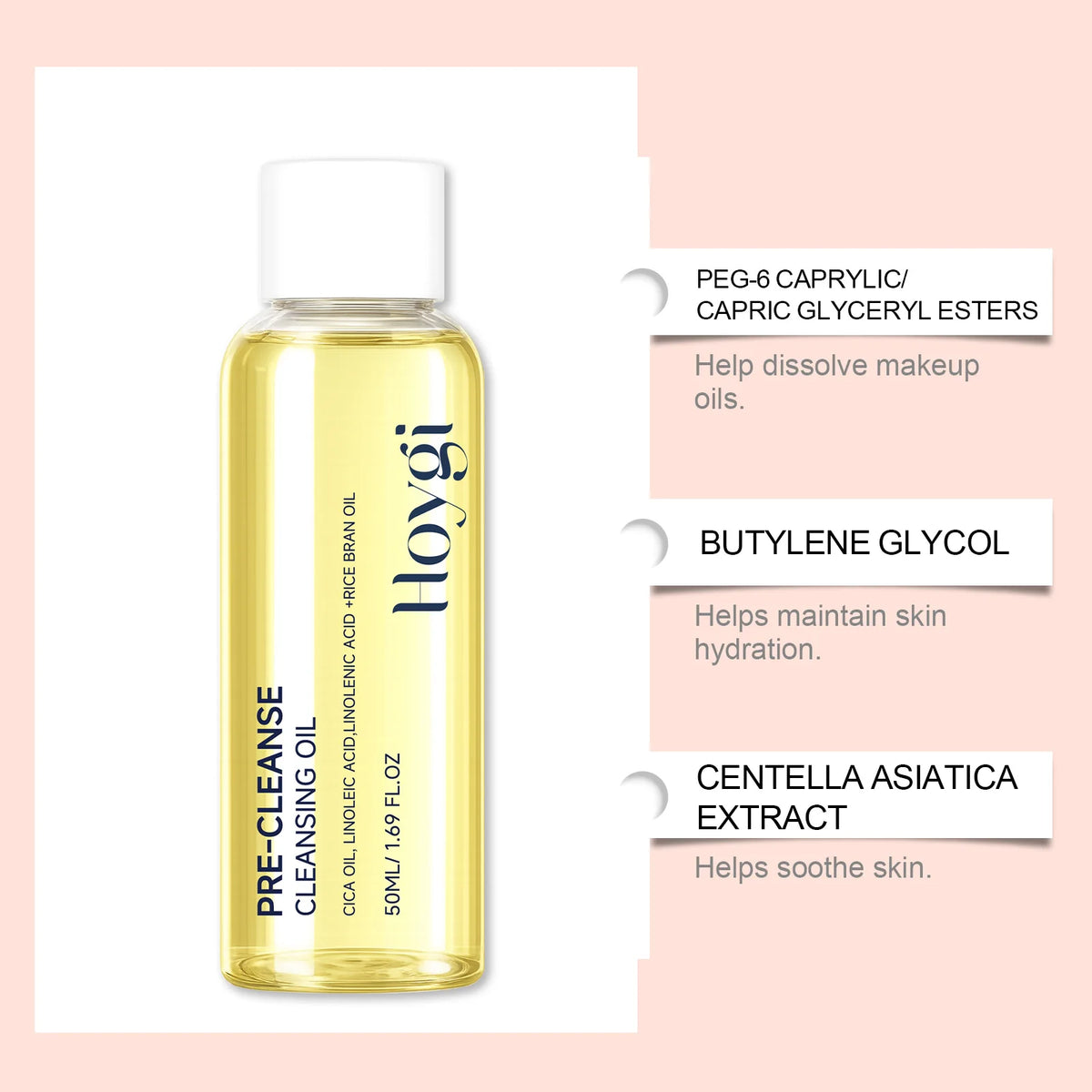 Hoygi Cleansing Oil – Fragrance-Free Makeup Remover 50ml Facial Cleansing Oil SWANS