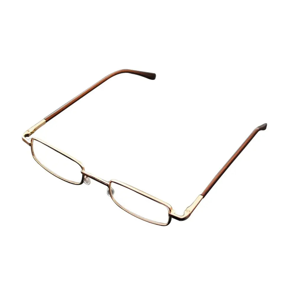 SWANS Vintage Ultralight Metal Reading Glasses | Square Unisex Reading Glasses SWANS Strength 100 Gold