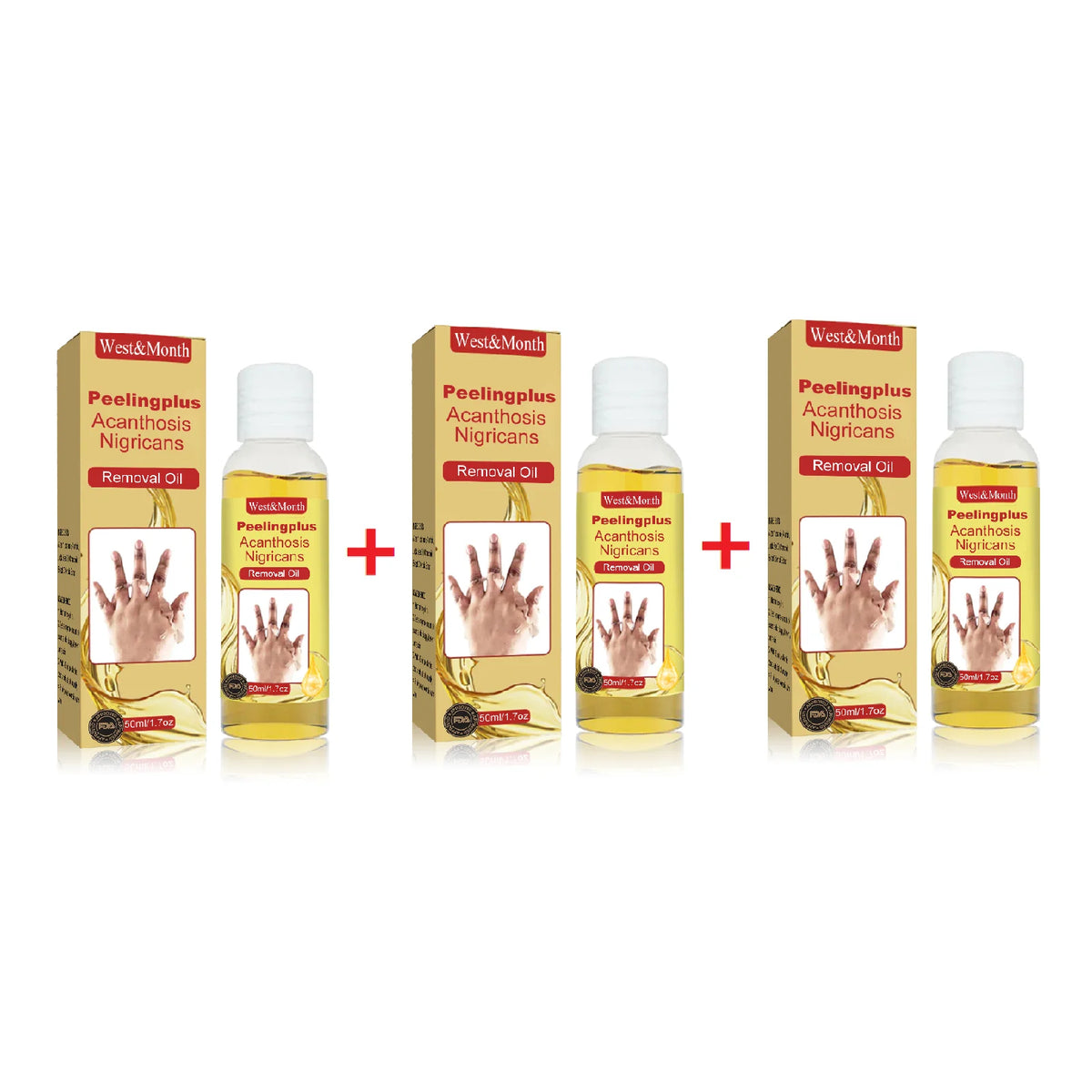 WEST MONTH Peeling Oil – Exfoliate & Brighten Elbows, Knees & Joints Body Peeling Oil SWANS 90ml boxed