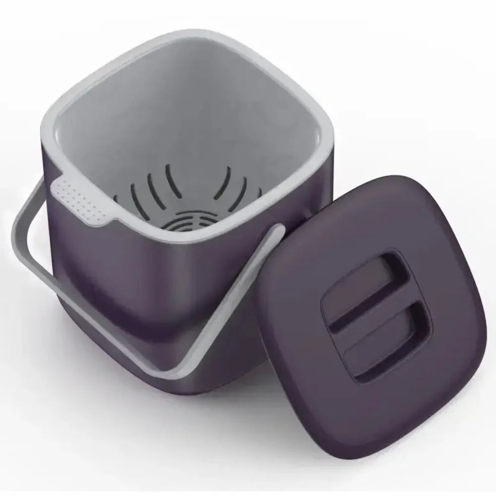 SWANS Portable Rectangular Waste Bin with Lid – Leak-Proof Lidded Waste Bin SWANS