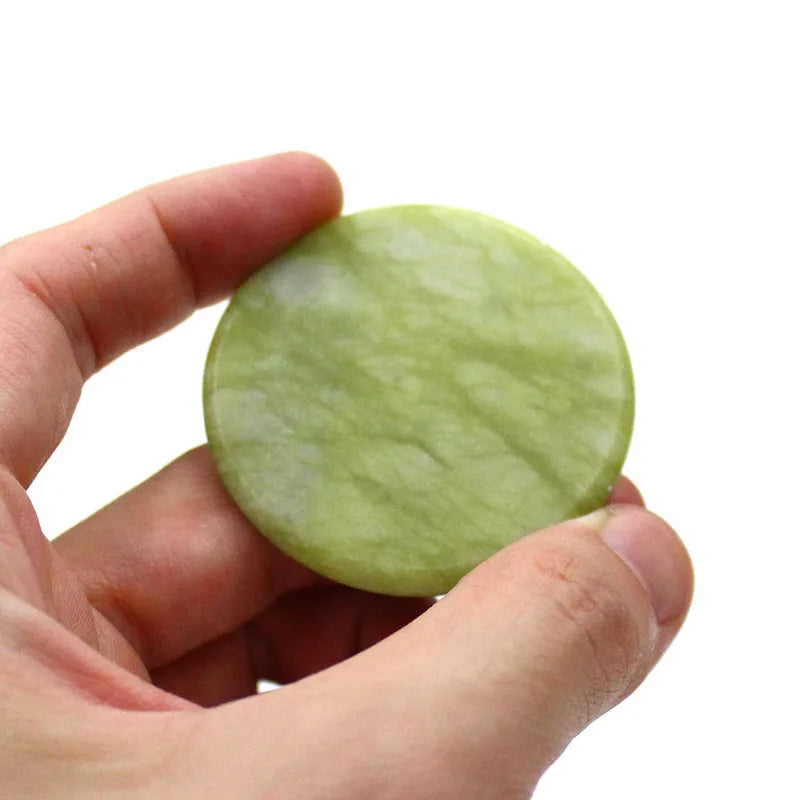 Round Jade Stone Glue Pallet for Eyelash Extension Adhesive Lash Glue Pallet SWANS