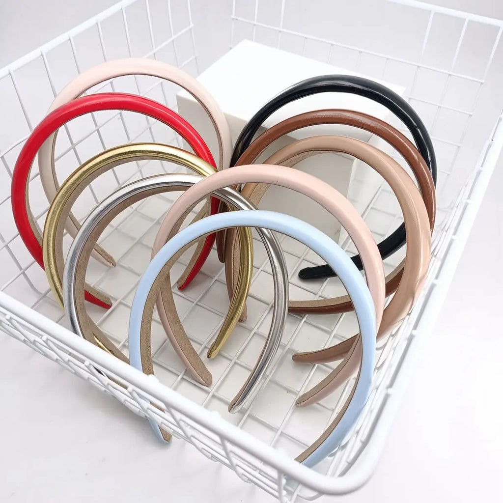 Vintage Leather Sponge Headband – Women's Fashion Hair Hoop Fashion Headband SWANS