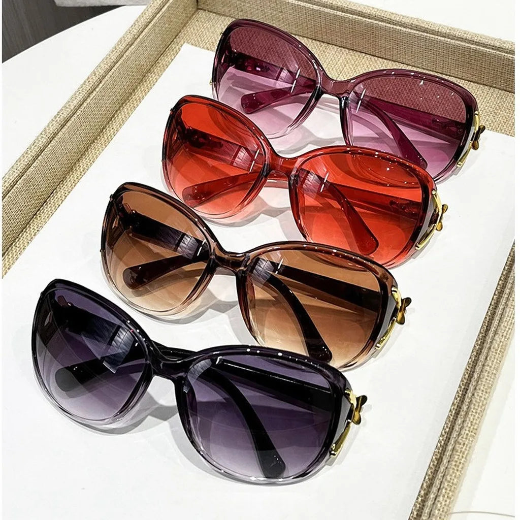 Oversized UV400 Gradient Sunglasses – Fox Decor Full Frame Fashion Sunglasses SWANS