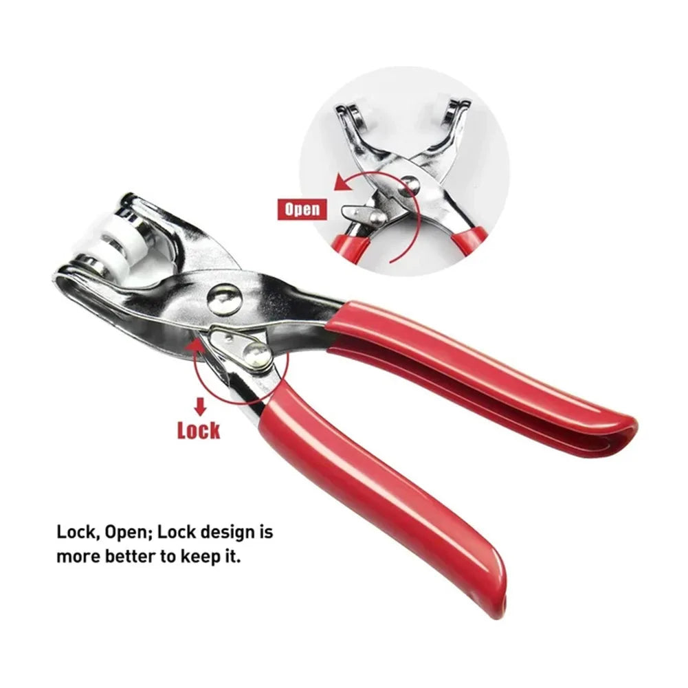 Metal Snap Fastener Kit with Plier Tool – 50/100 Set Colorful Snap Fastener Kit SWANS