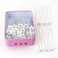 Flower Zircon Bridal Hair Clips & U-Shape Pins Set 10/16pc Bridal Hair Clips SWANS 16 PCS BOX