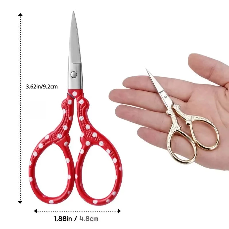 SWANS Stork Embroidery Scissors 3.58" Stainless Steel – Crafting Embroidery Scissors SWANS Red-1PC