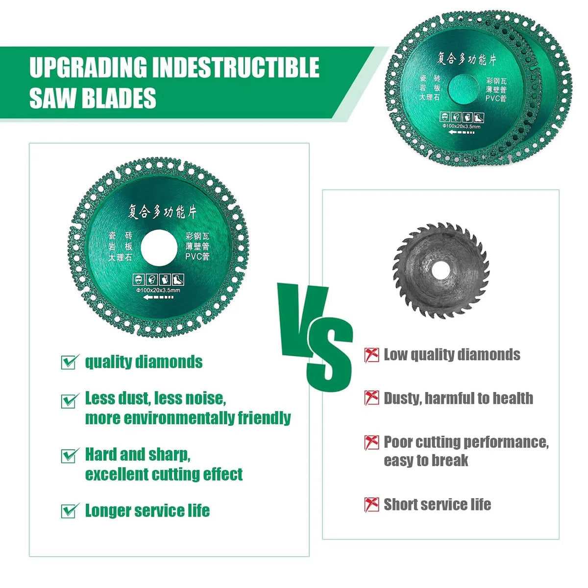 Diamond Cutting Disc 100mm Angle Grinder – Tile & Marble Diamond Cutting Disc SWANS