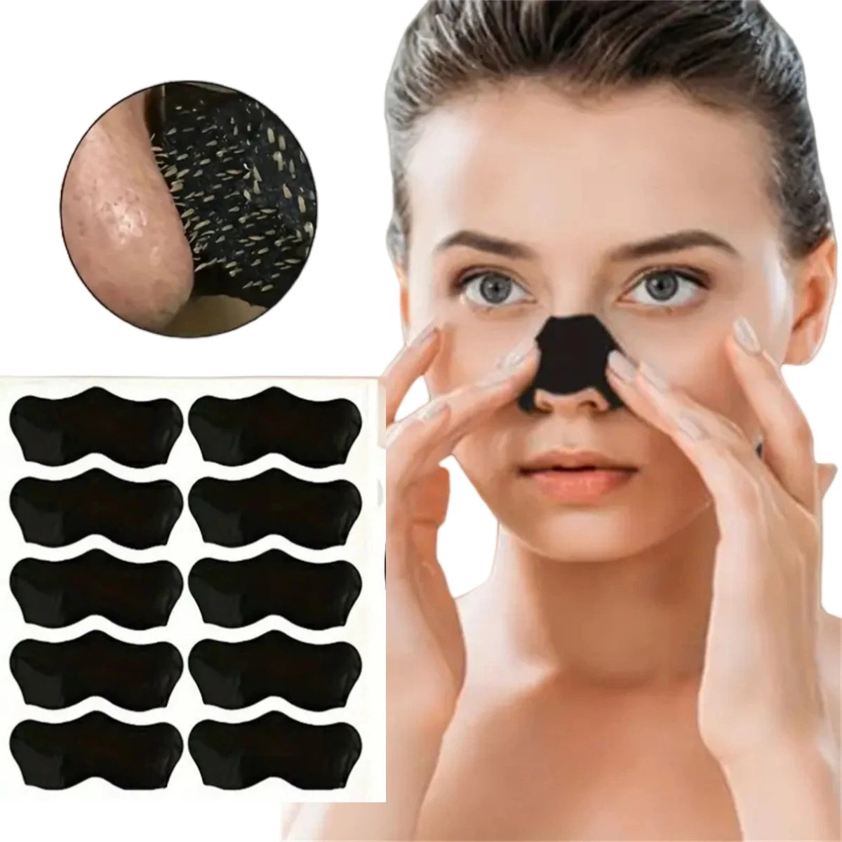 Nose Blackhead Remover Patches – Whitehead Removal Strips Blackhead Nose Strips SWANS