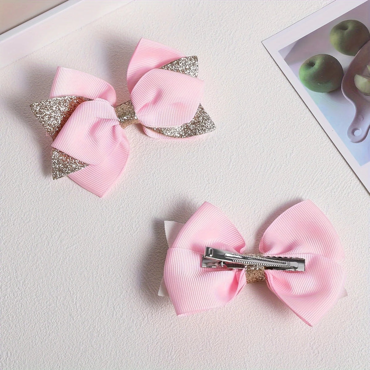 Baby Girls Bow Hair Clips – Princess Barrettes for Toddlers Baby Hair Clips SWANS