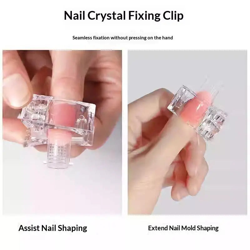Transparent Nail Extension Clips Gel Builder Clamps 10/20/30pc Nail Extension Clips SWANS