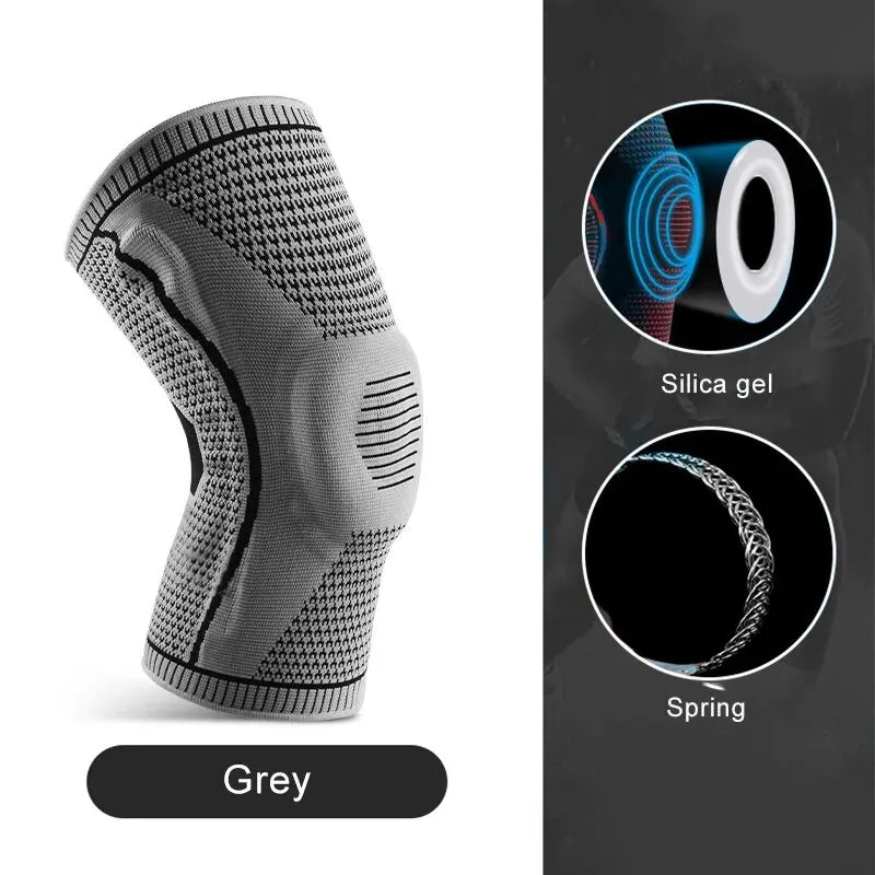 SWANS Double Compression Knee Sleeve for Sports & Running Compression Knee Sleeve SWANS Gray M