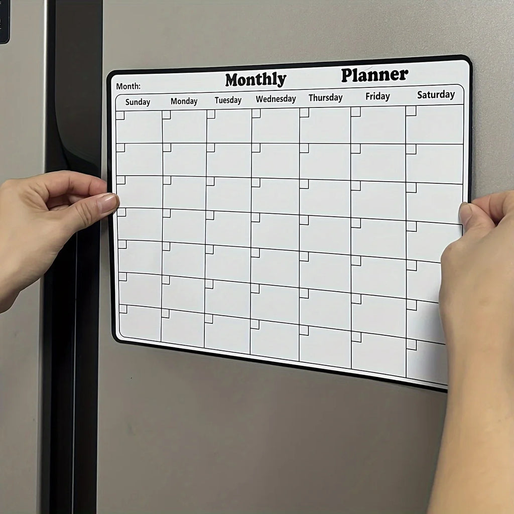 Magnetic Dry Erase Monthly Calendar Planner for Refrigerator Magnetic Calendar Planner SWANS 1PC