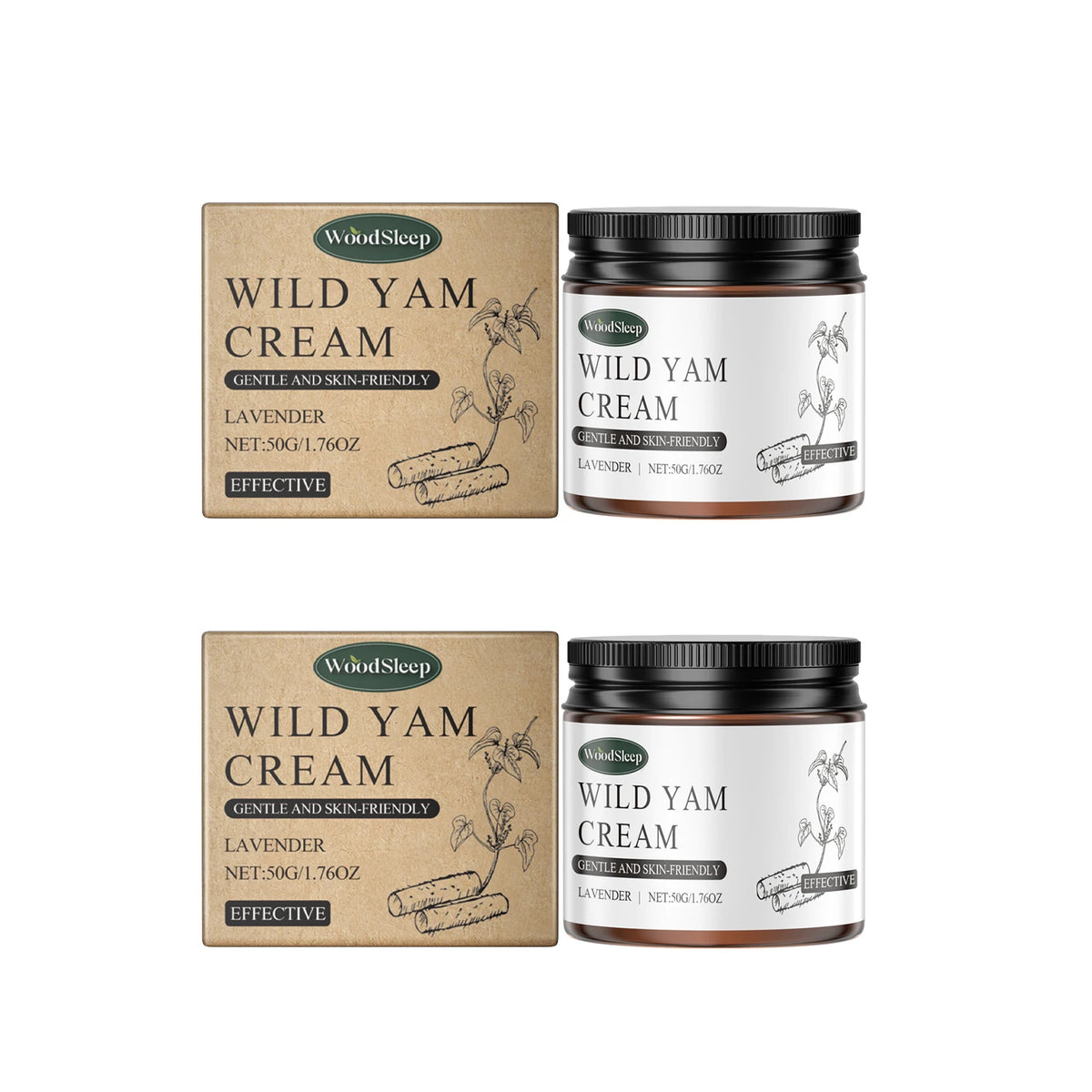 Wild Yam Body Cream – Moisturizing, Brightening & Smoothing Body Moisturizing Cream SWANS 100g boxed