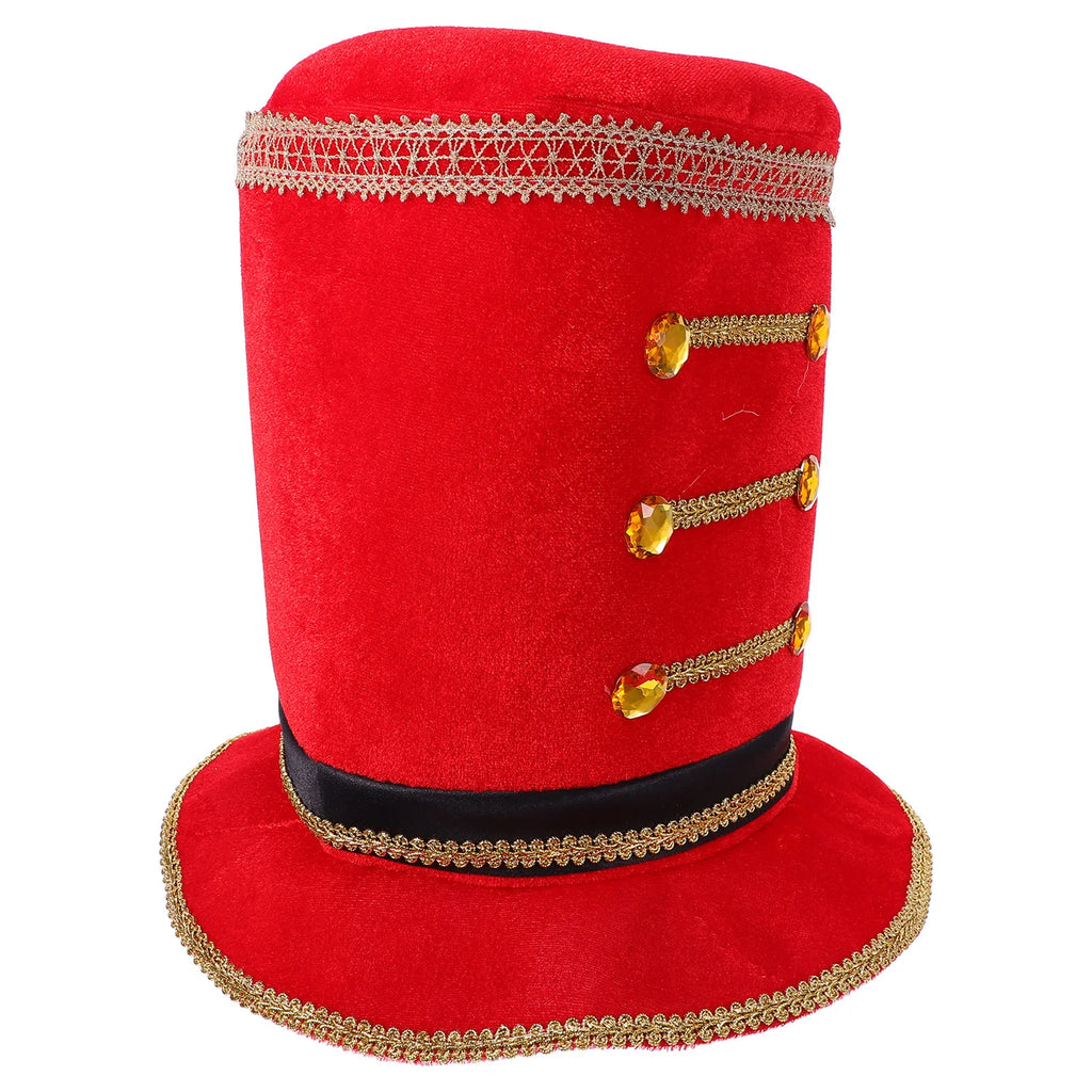 Red Nutcracker Christmas Tree Topper Hat | Holiday Costume Holiday Costume Hat SWANS