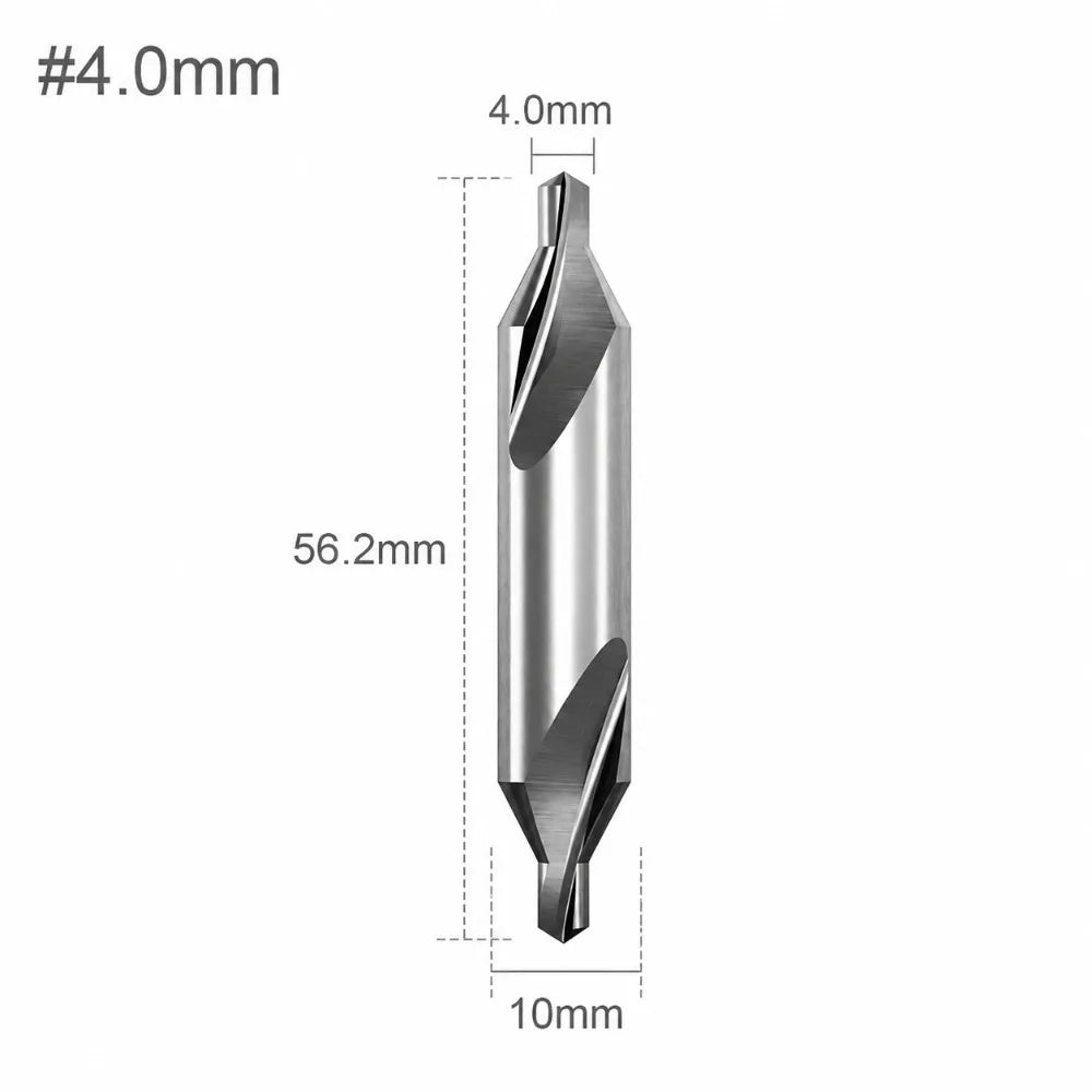 HSS Center Drill Bits 60° – 1mm to 6mm Metal Drilling Set Center Drill Bit SWANS 4.0mm
