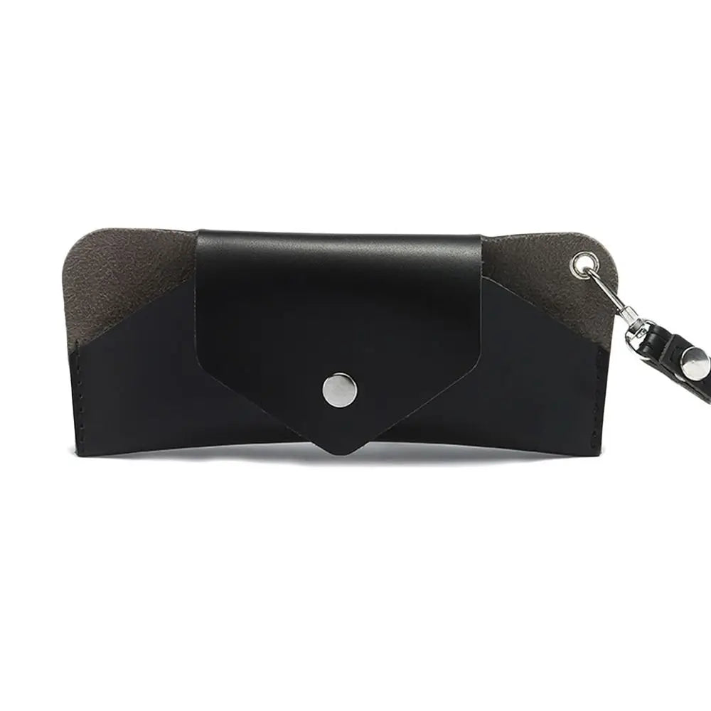 SWANS PU Leather Wrist Hanging Sunglasses Case Travel Bag Eyewear Accessories SWANS Black