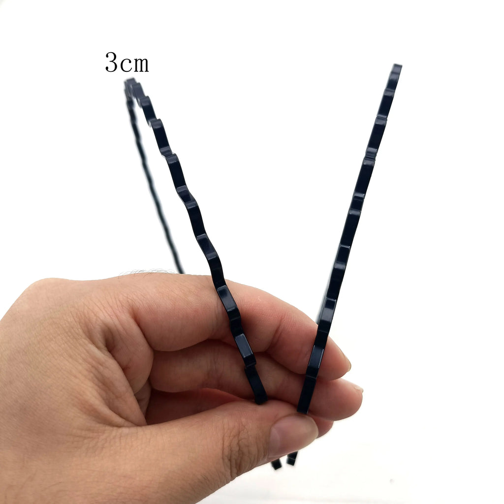 Metal Wavy Headband Unisex Sports Hair Hoop – 1/3/6/12 Pack Metal Hair Headband SWANS