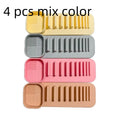 SWANS Makeup Brush Cleaner Sponge & Storage Rack Holder Set Brush Storage Organizer SWANS 4 pcs mix color