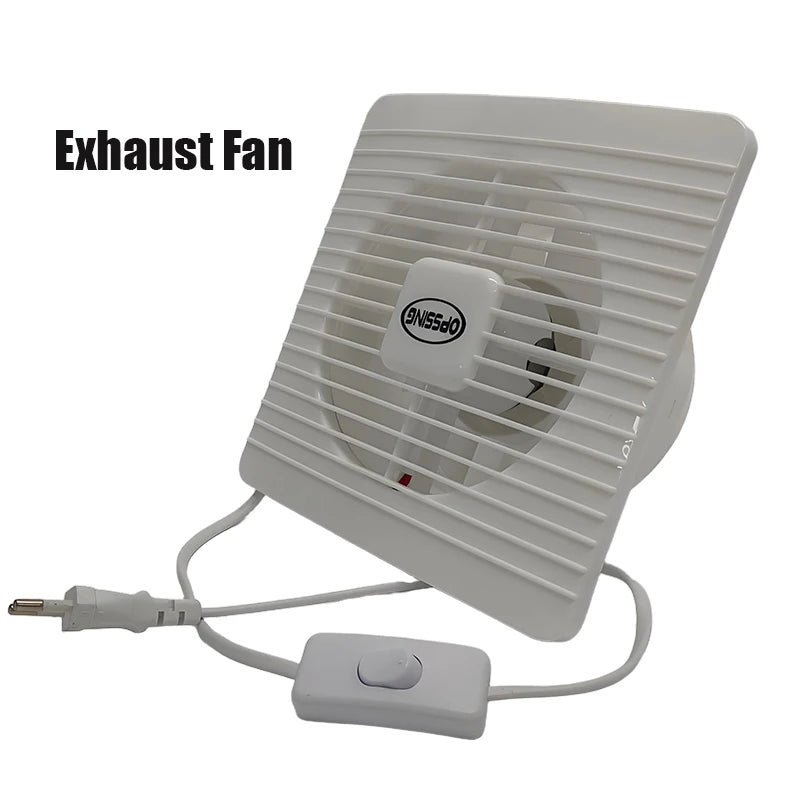 YTYIN 4"/6" Electric Exhaust Fan 220V – Quiet Wall Ventilation Fan Exhaust Ventilation Fan SWANS