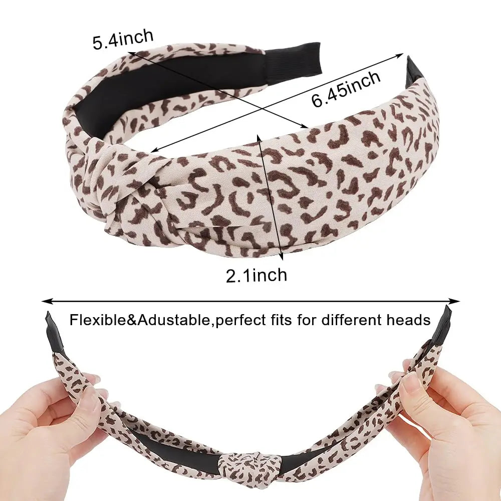 Women's Knotted Headband – Thick Top Knot Anti-Slip Hair Band Knotted Headband SWANS