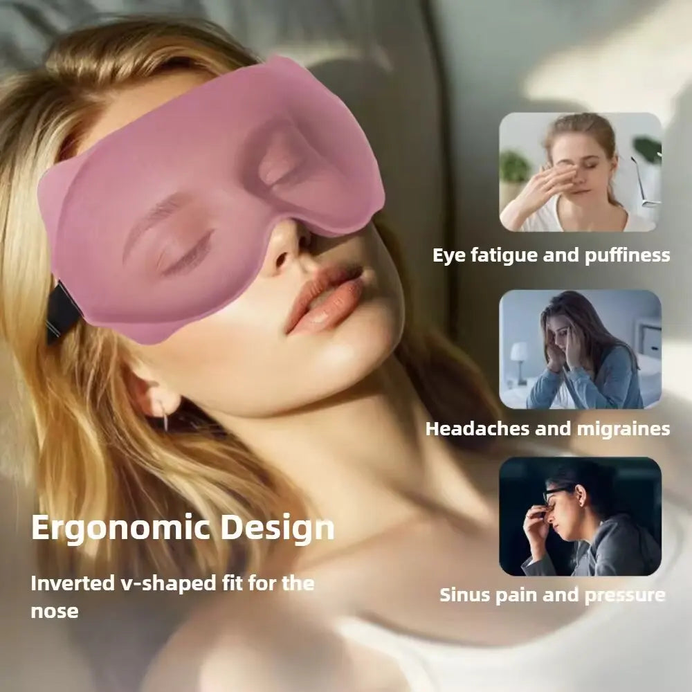 SWANS 3D Blackout Sleep Mask – Soft Eye Mask for Travel Sleep Eye Mask SWANS