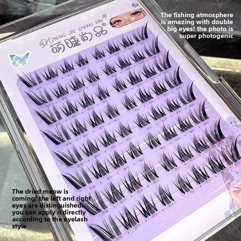 Self-Adhesive False Eyelashes – Fox Eye, Cat Eye & Wispy False Eyelashes SWANS