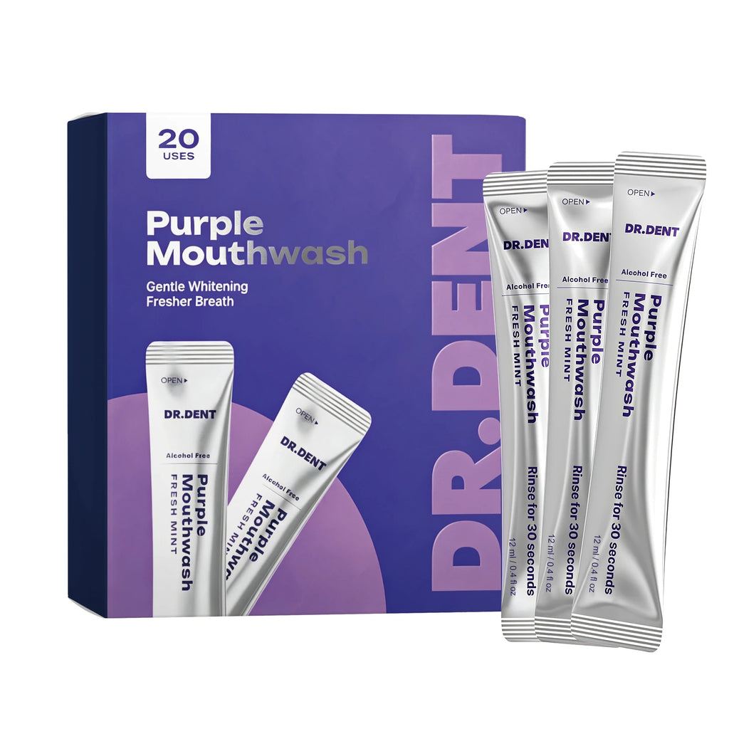 Purple Mouthwash Teeth Whitening Color Correcting – 20 Pack Whitening Mouthwash SWANS 20pcs boxed One Unit adults