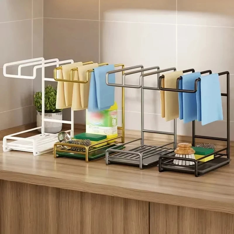 SWANS Kitchen Sink Drain Rack Utensil & Sponge Organizer Kitchen Dish Rack SWANS