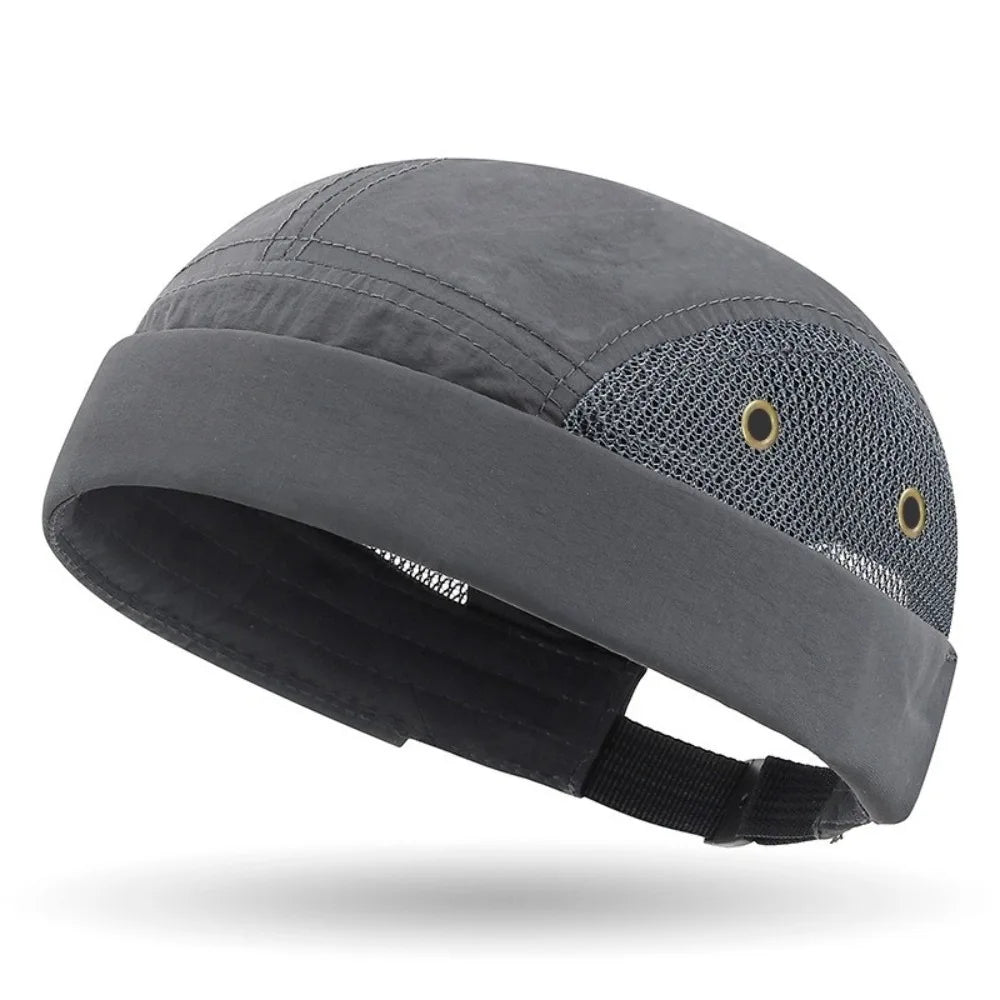 Hip Hop Docker Cap – Brimless Adjustable Knit Harbour Cap Brimless Docker Cap SWANS