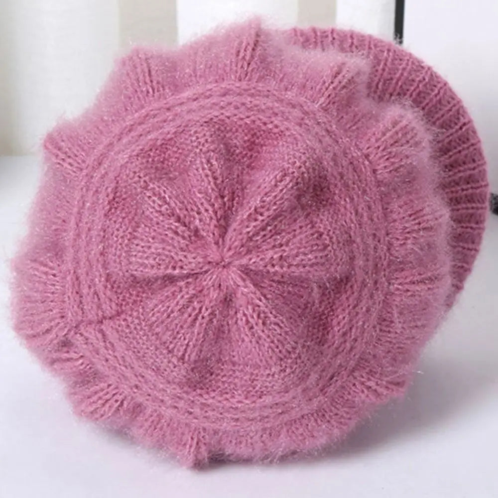 Women's Knitted Peaked Cap – Windproof Double Layer Ear Guard Knitted Peaked Cap SWANS
