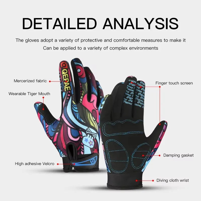 SWANS Full Finger Cycling Gloves GEL Mesh – Men & Women Cycling Gloves SWANS