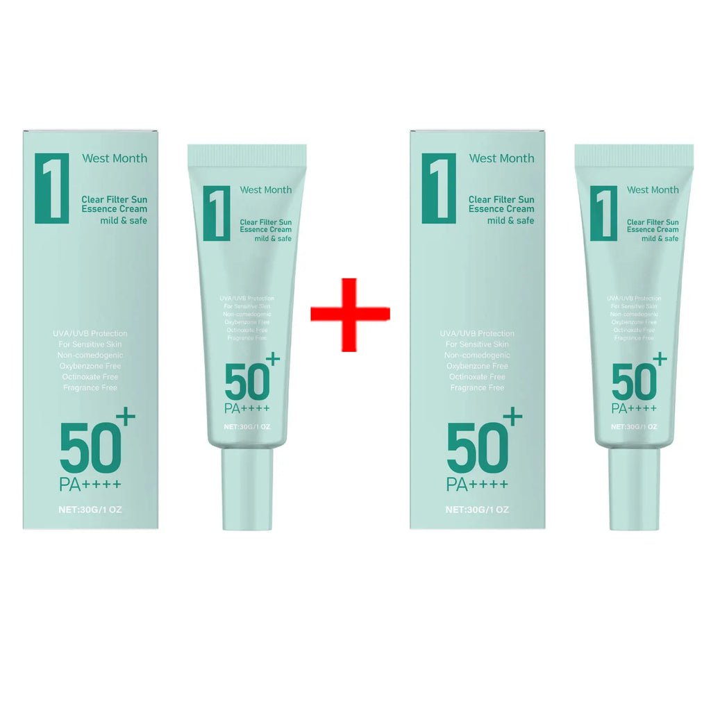 WEST MONTH SPF50 Sunscreen – Broad Spectrum UV Defense Cream Sunscreen Cream SWANS 60g Boxed