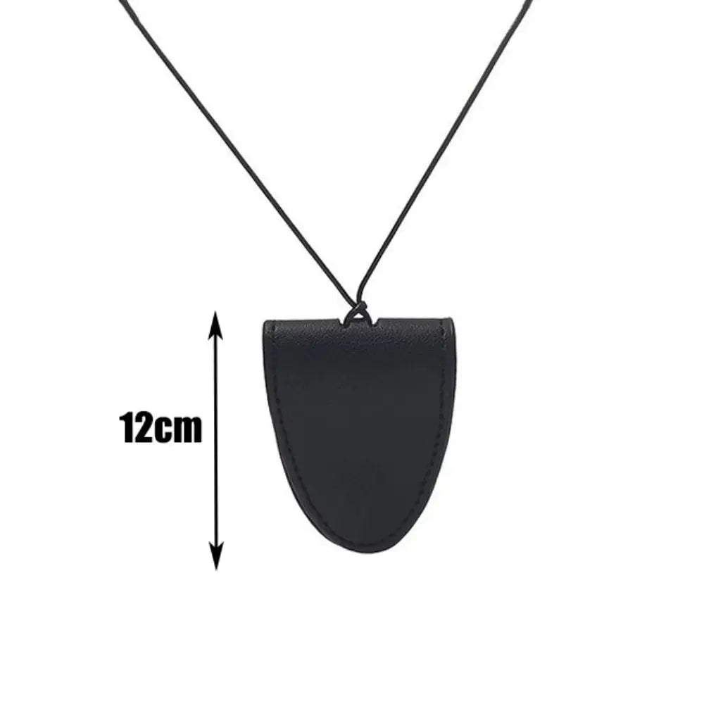 PU Leather Eyeglasses Hanging Neck Pouch – Unisex Storage Bag Eyeglasses Neck Pouch SWANS
