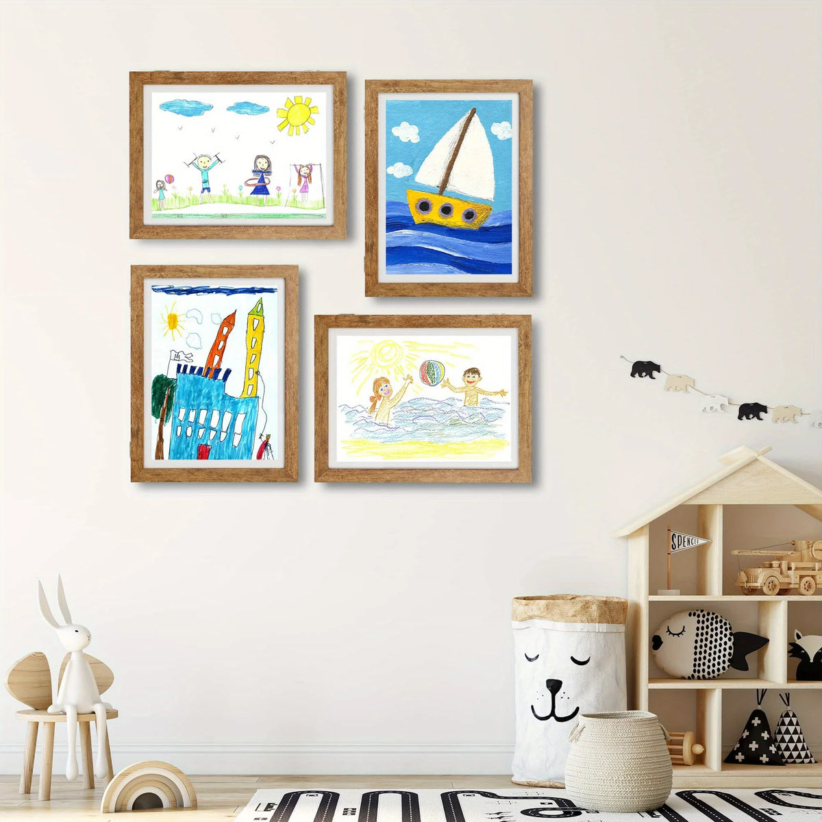 Kids Art Display Frame – Front Opening Changeable Artwork Frame Kids Artwork Frame SWANS