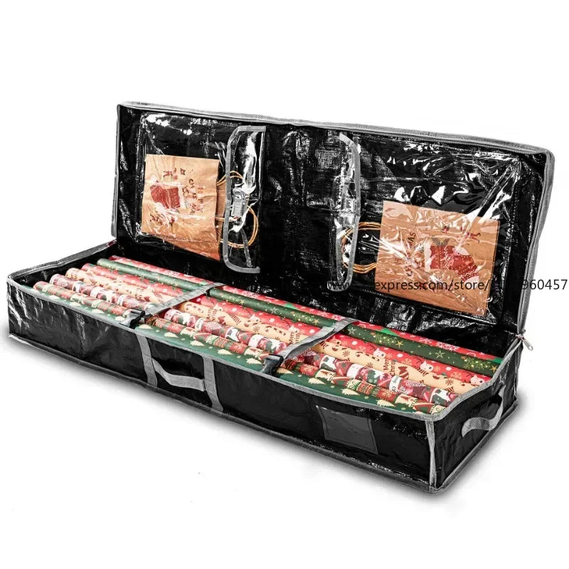 Wrapping Paper Storage Bag – 600D Oxford Cloth Organizer Gift Wrap Organizer SWANS