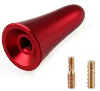 Red Carbon Fiber Short Car Antenna – AM/FM Roof Mount Mast Car Antenna Mast SWANS Default Title