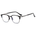 Blue Light Blocking Reading Glasses – Ultralight Square Unisex Reading Glasses SWANS Silver -100